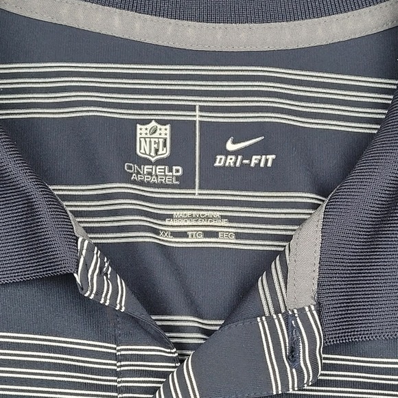 Nike NFL Seattle Seahawks Dri-FIT Onfield Apparel Polo Shirt Mens XXL - Picture 3 of 6